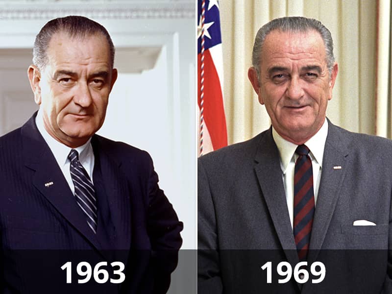 8 Stunning Photographs Of Presidents Before And After Their Term In ...